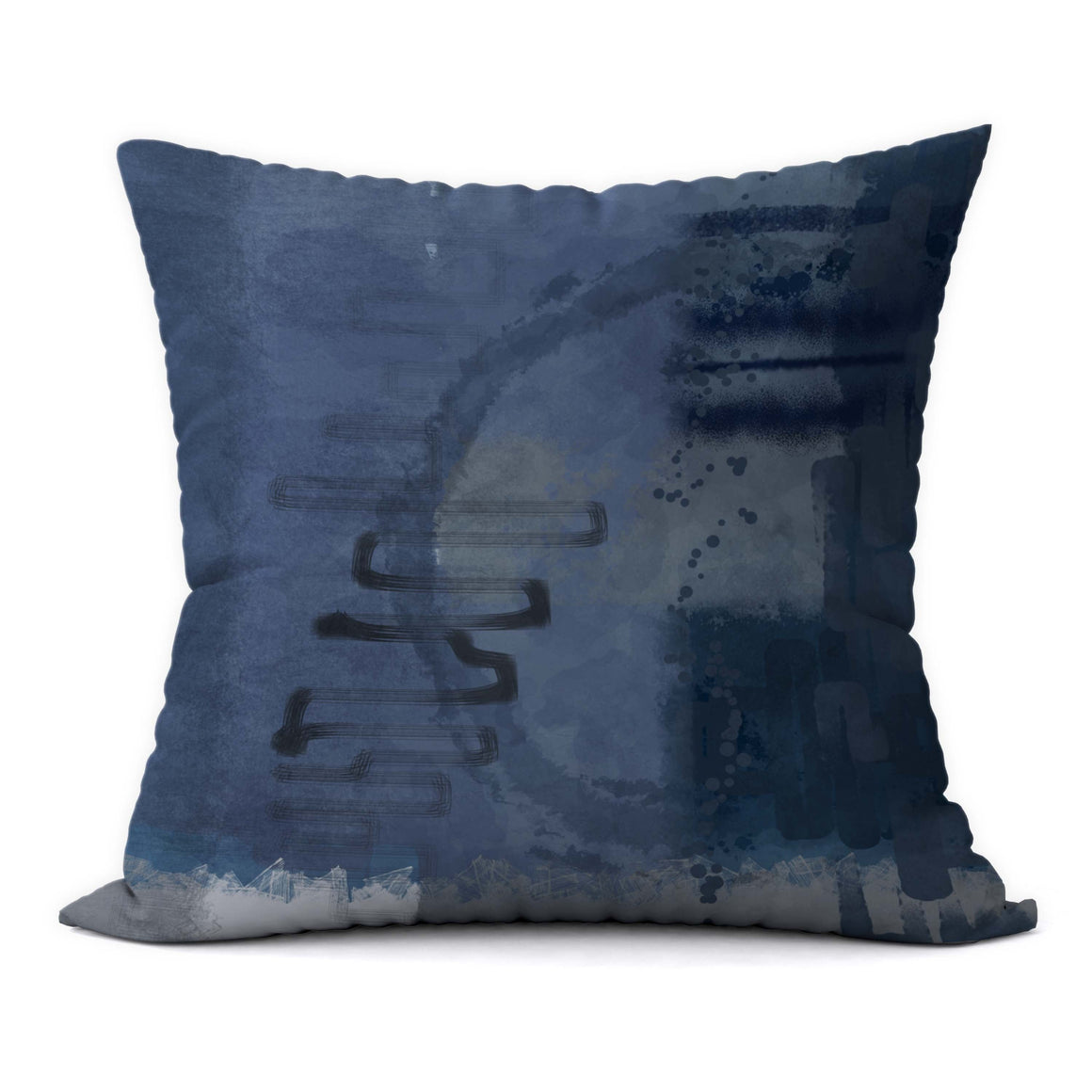 Deepwater Blues #527 Decorative Throw Pillow