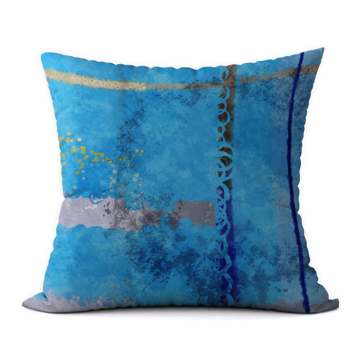 Tropical Blues #115 Decorative Throw Pillow