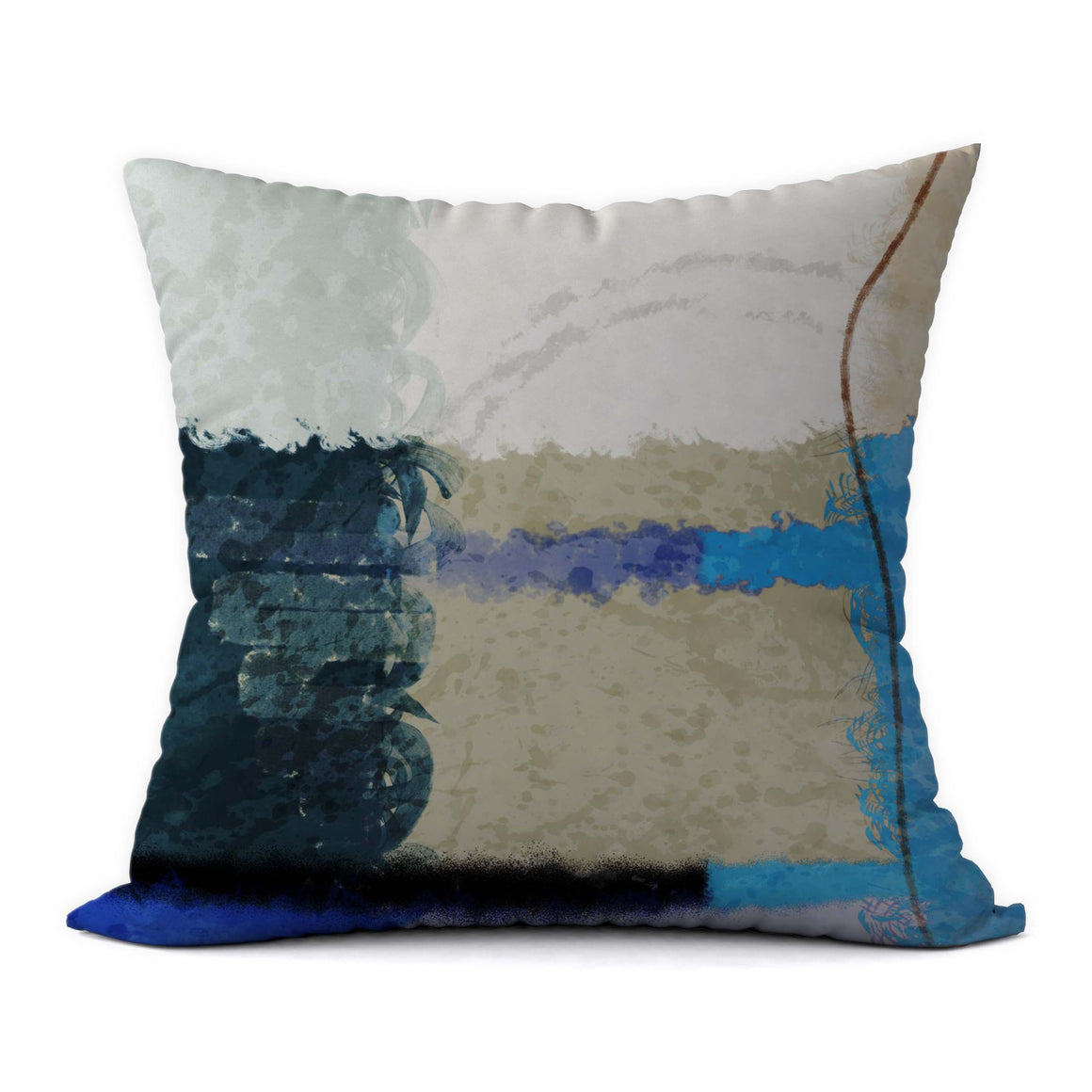 Tropical Blues #151 Decorative Throw Pillow