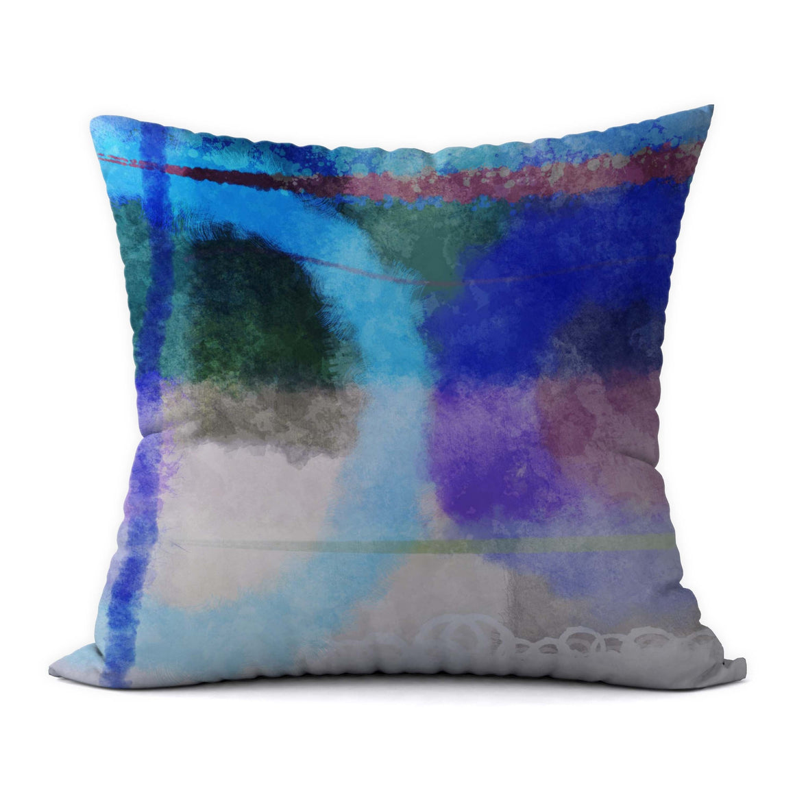 Tropical Blues #152 Decorative Throw Pillow