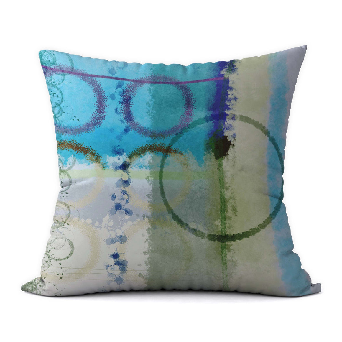 Tropical Blues #160 Decorative Throw Pillow