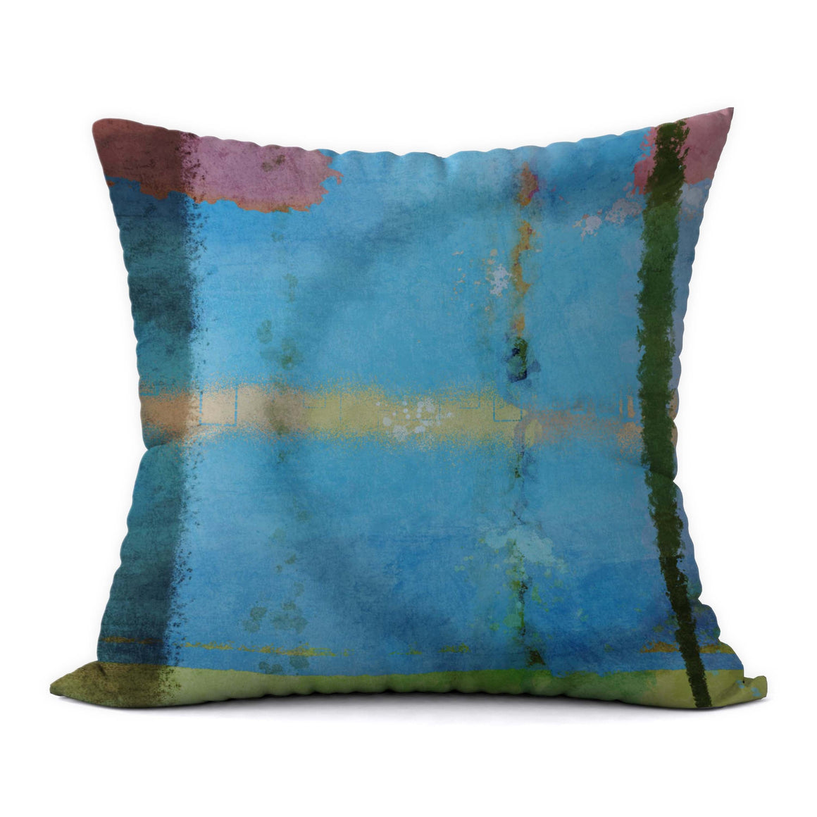 Tropical Blues #163 Decorative Throw Pillow