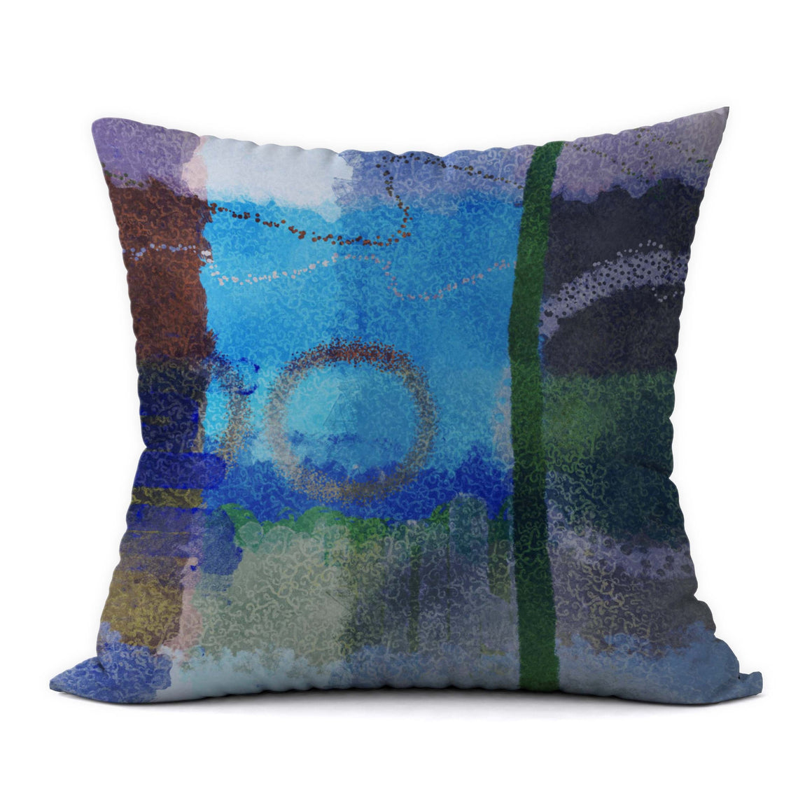 Tropical Blues #172 Decorative Throw Pillow