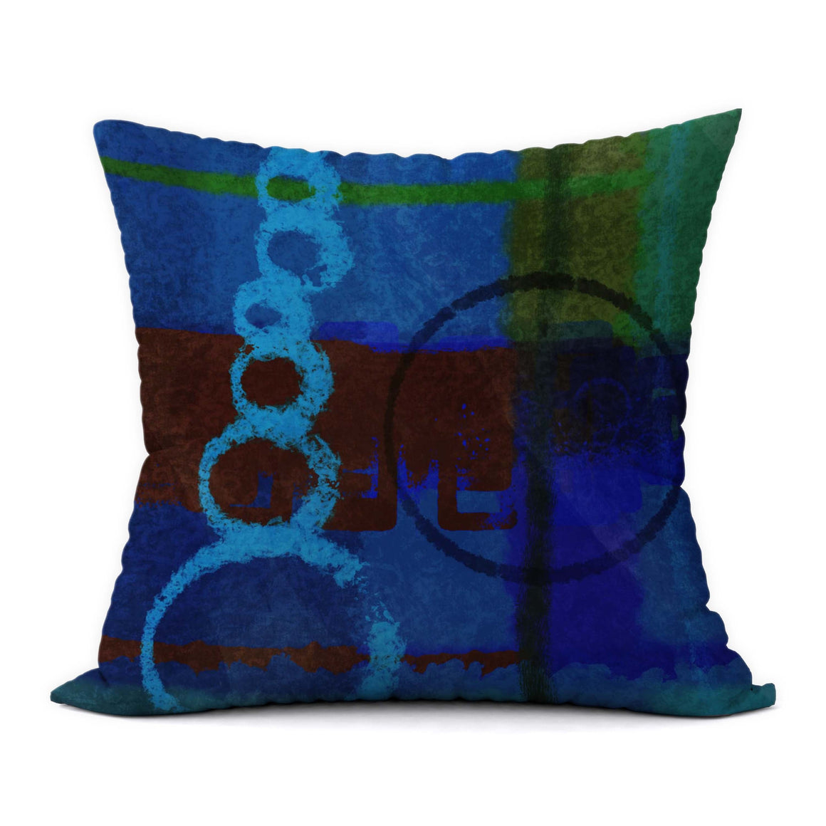 Tropical Blues #180 Decorative Throw Pillow