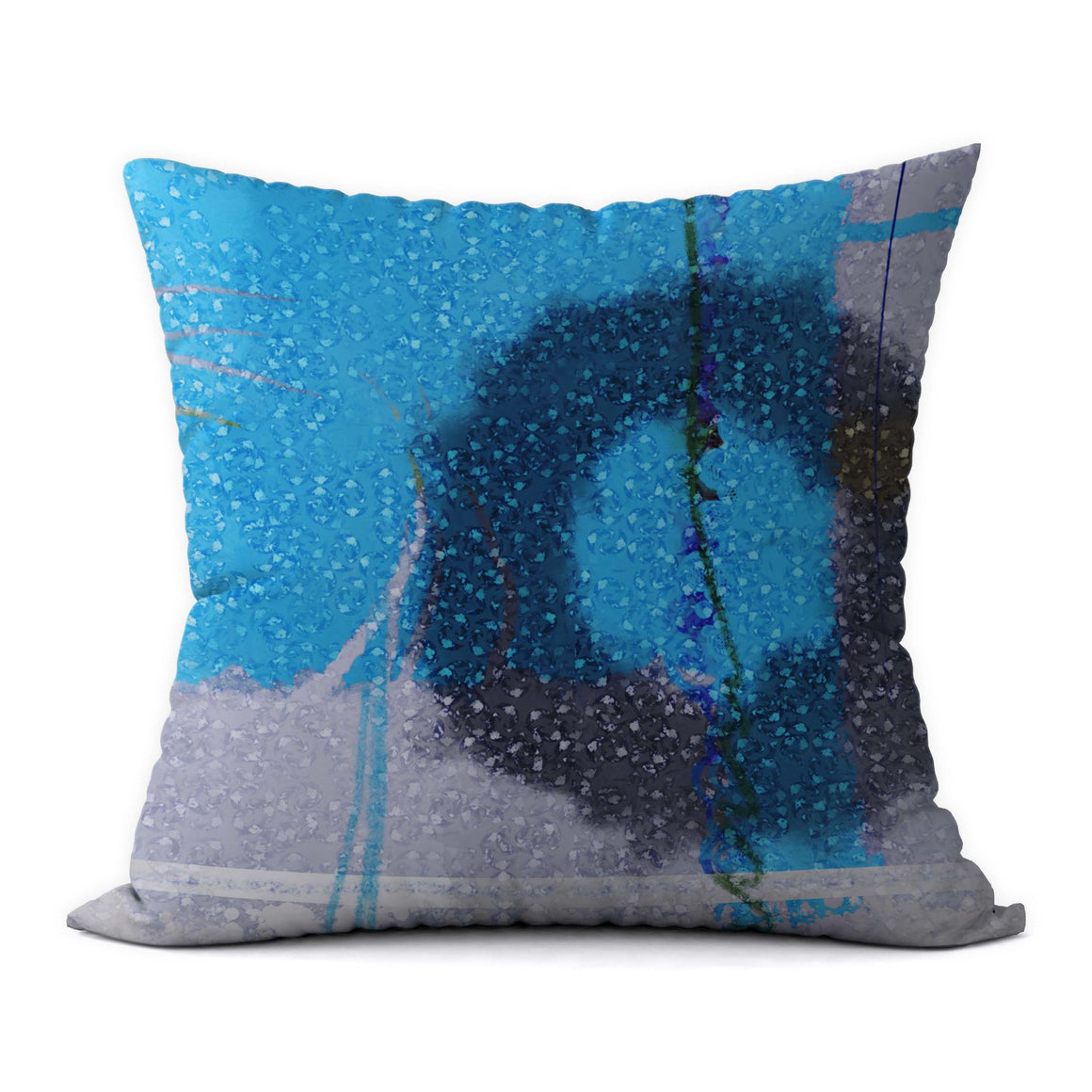 Tropical Blues #185 Decorative Throw Pillow