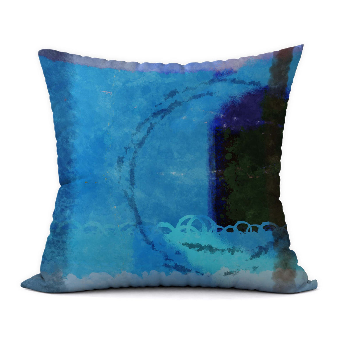 Tropical Blues #188 Decorative Throw Pillow