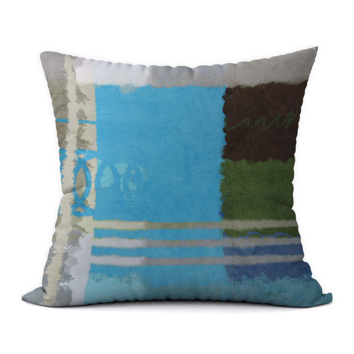 Tropical Blues #197 Decorative Throw Pillow