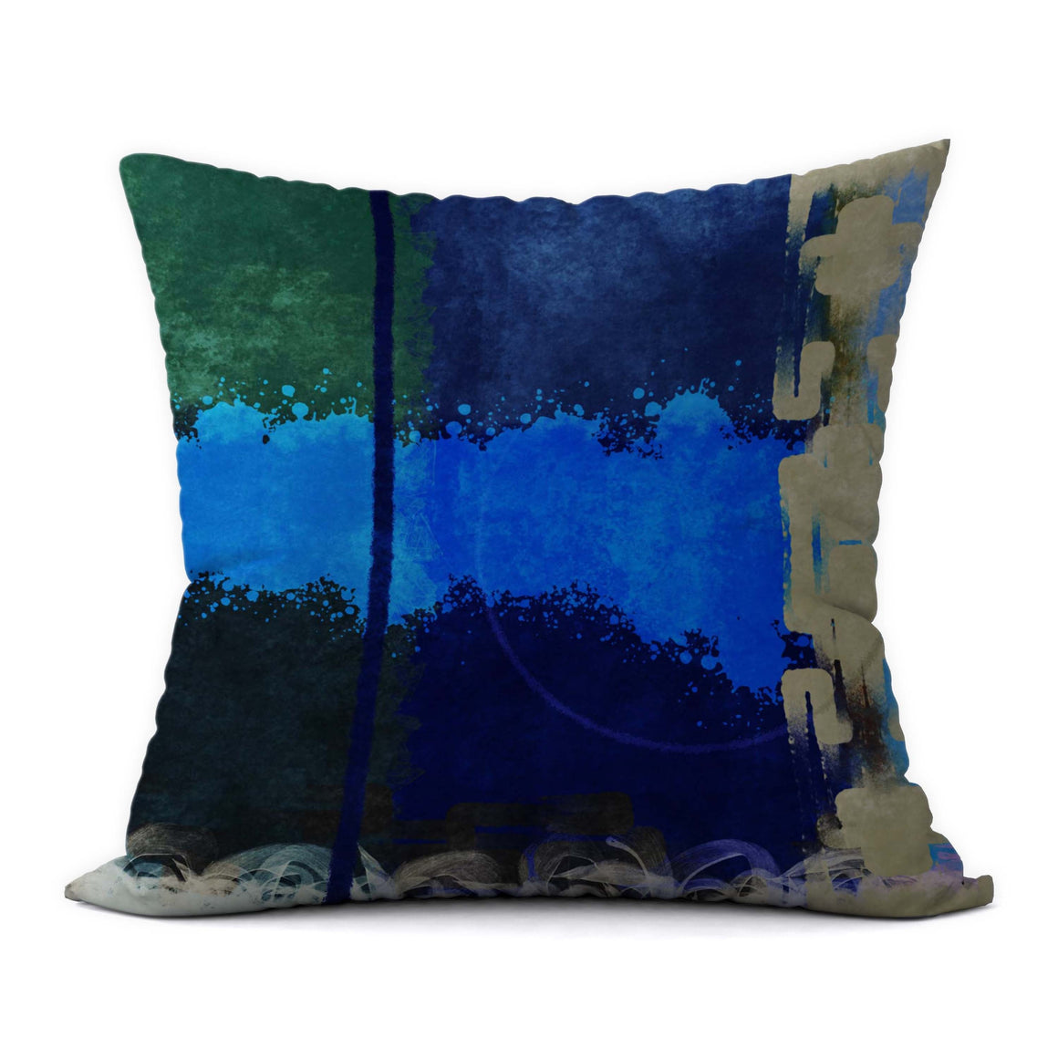 Tropical Blues #21 Decorative Throw Pillow