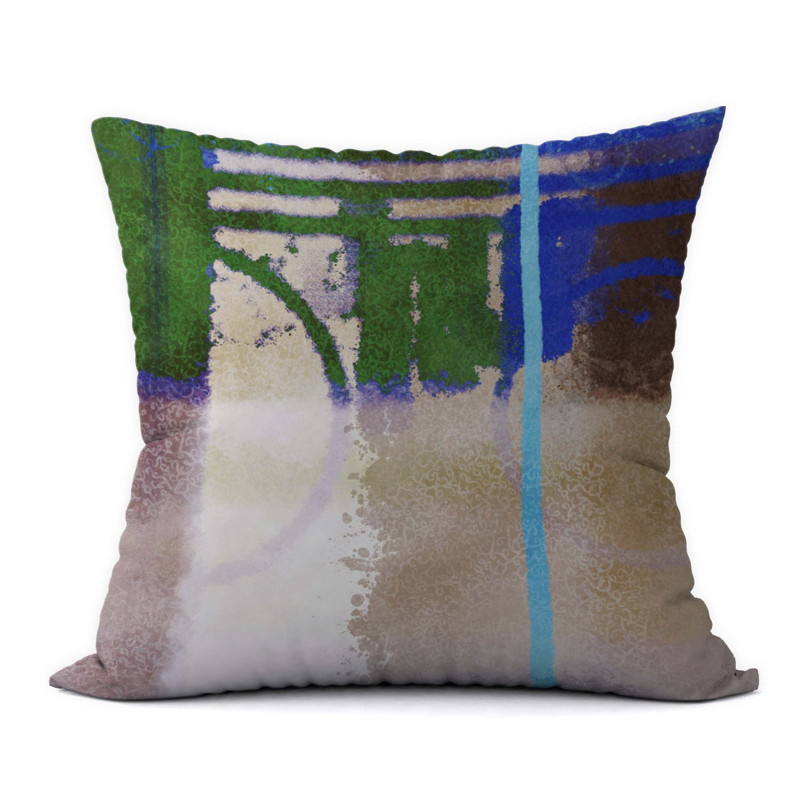 Tropical Blues #332 Decorative Throw Pillow