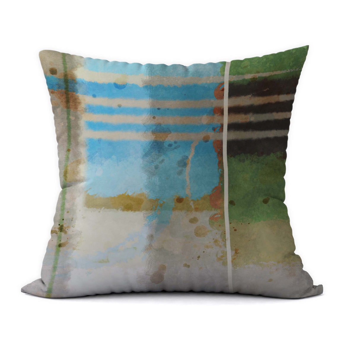 Tropical Blues #337 Decorative Throw Pillow