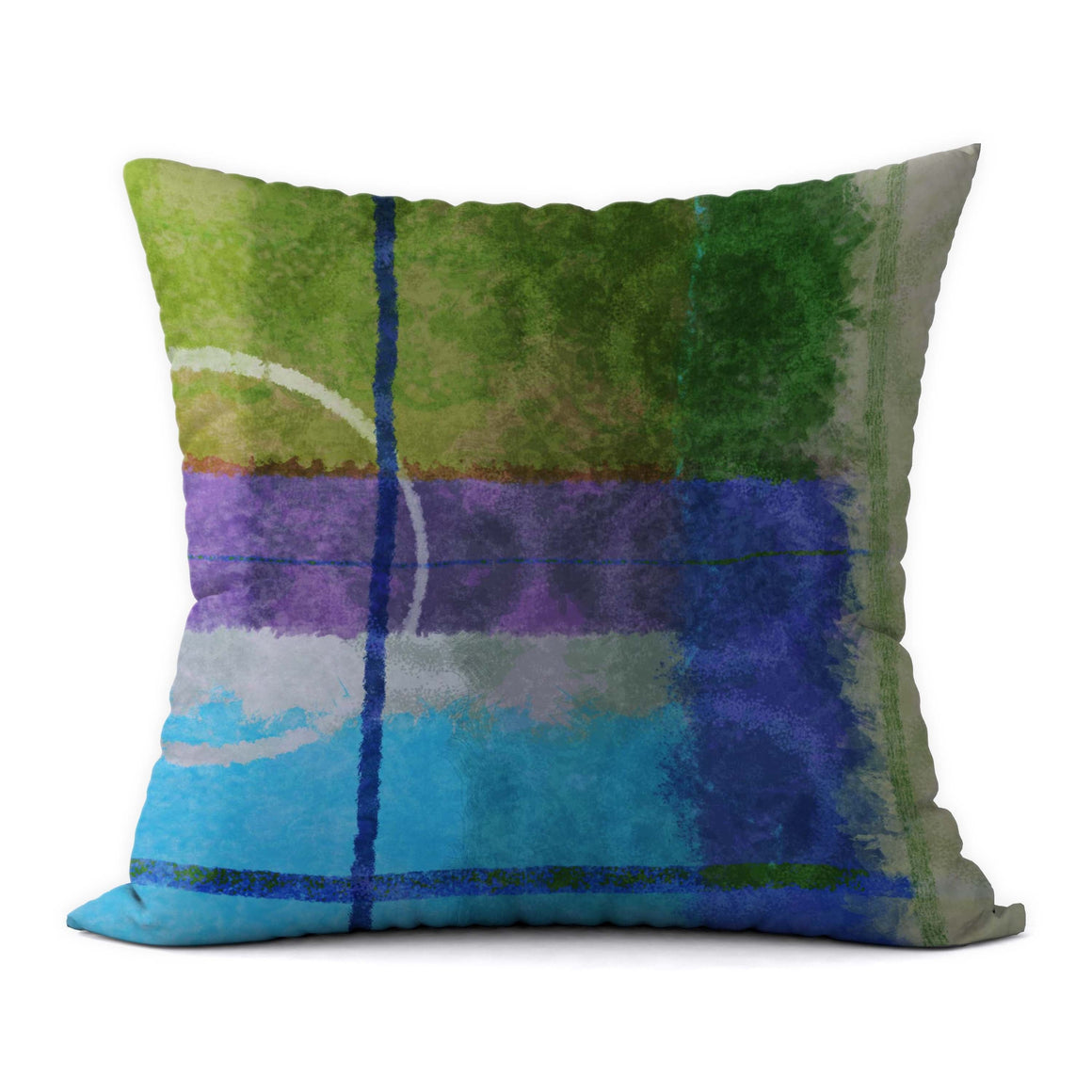 Tropical Blues #340 Decorative Throw Pillow