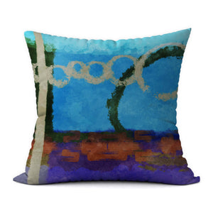 Tropical Blues #349 Decorative Throw Pillow