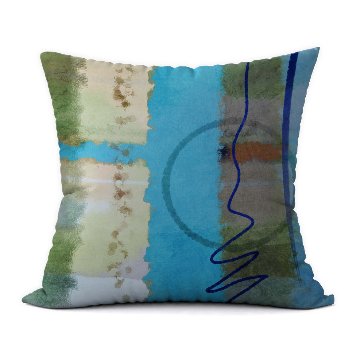 Tropical Blues #365 Decorative Throw Pillow