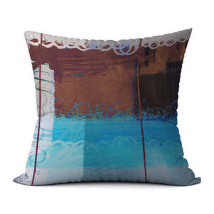 Tropical Blues #377 Decorative Throw Pillow