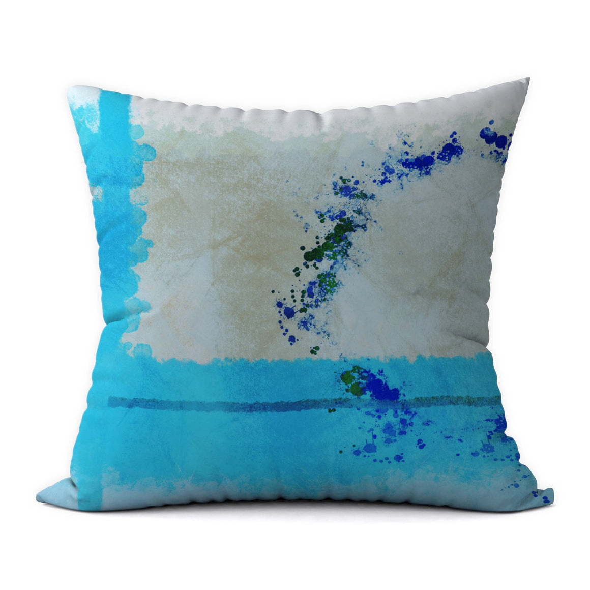 Tropical Blues #379 Decorative Throw Pillow