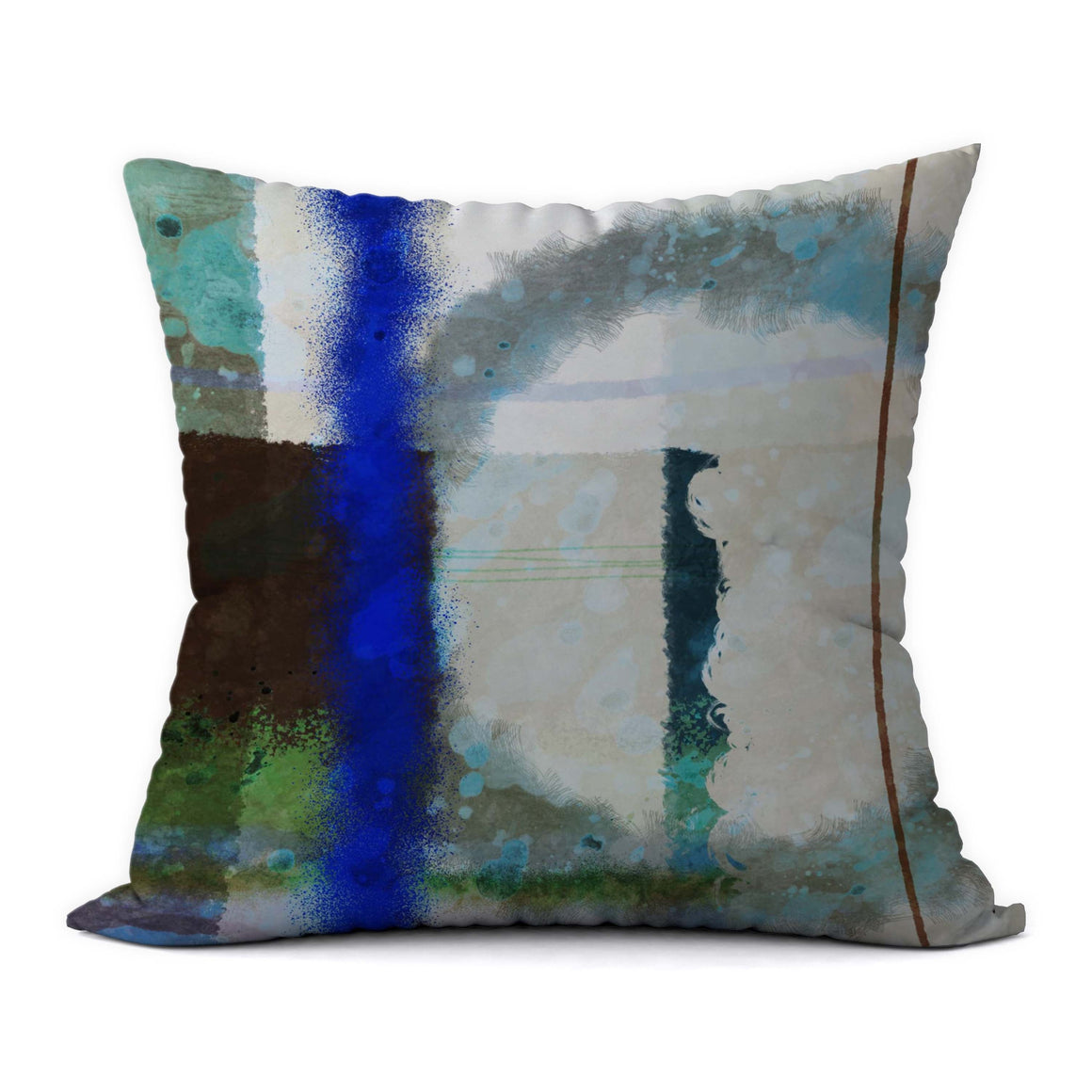 Tropical Blues #383 Decorative Throw Pillow