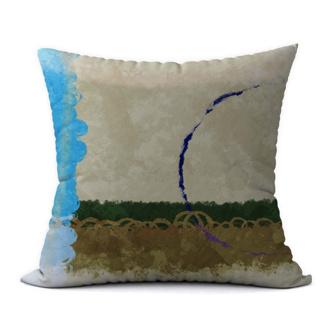 Tropical Blues #384 Decorative Throw Pillow