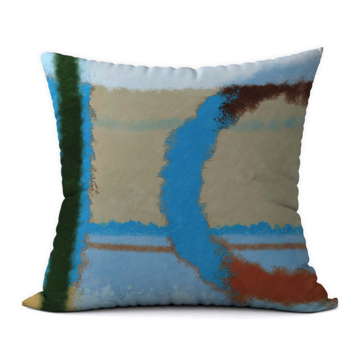 Tropical Blues #394 Decorative Throw Pillow