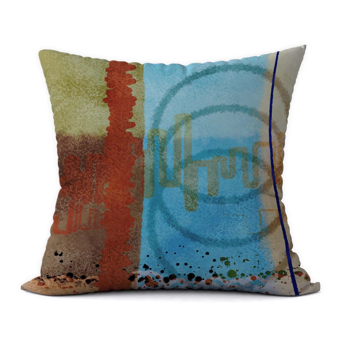 Tropical Blues #411 Decorative Throw Pillow