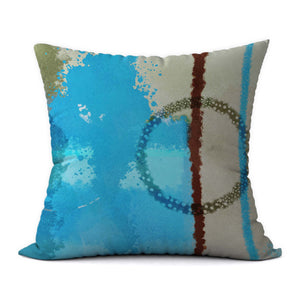 Tropical Blues #420 Decorative Throw Pillow