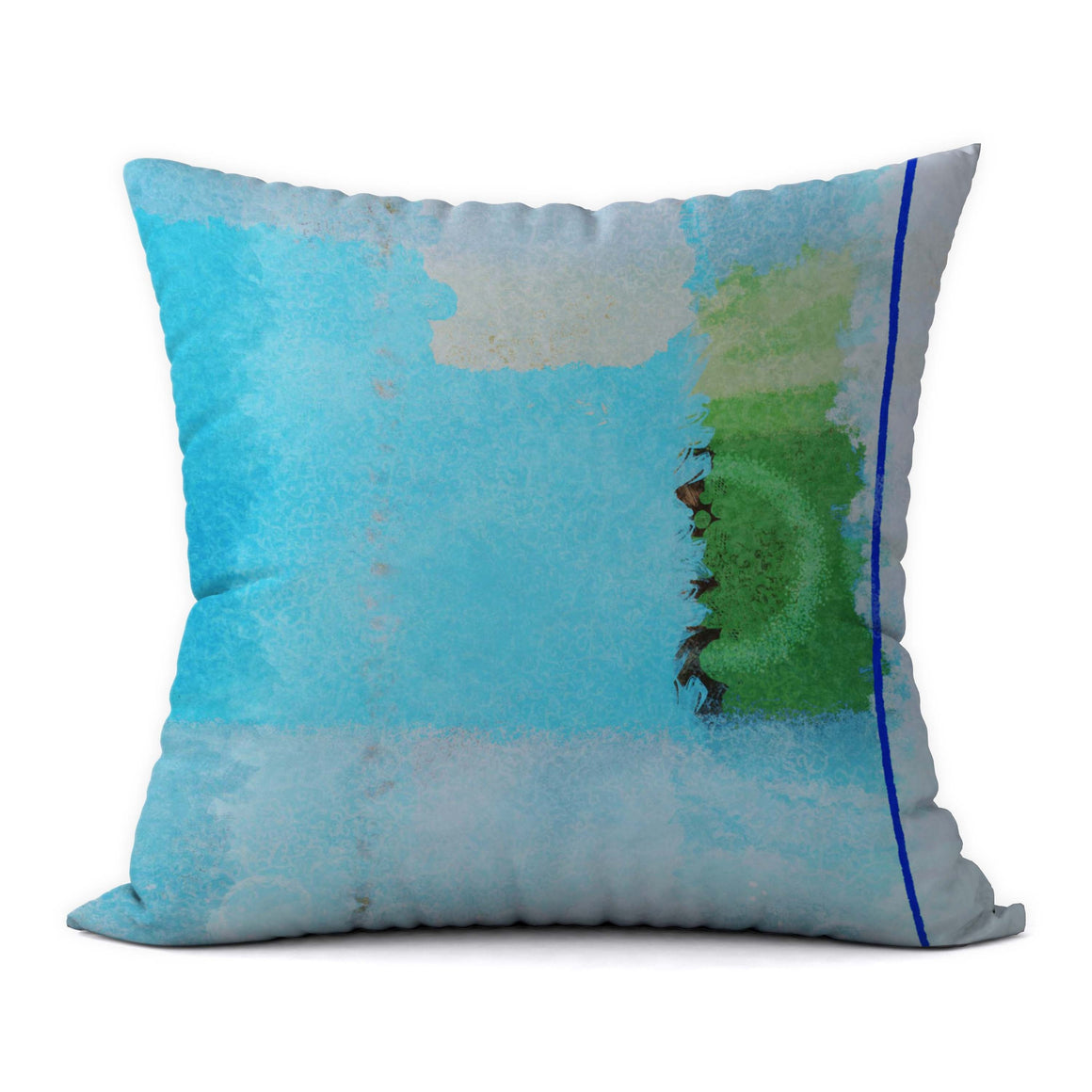 Tropical Blues #428 Decorative Throw Pillow