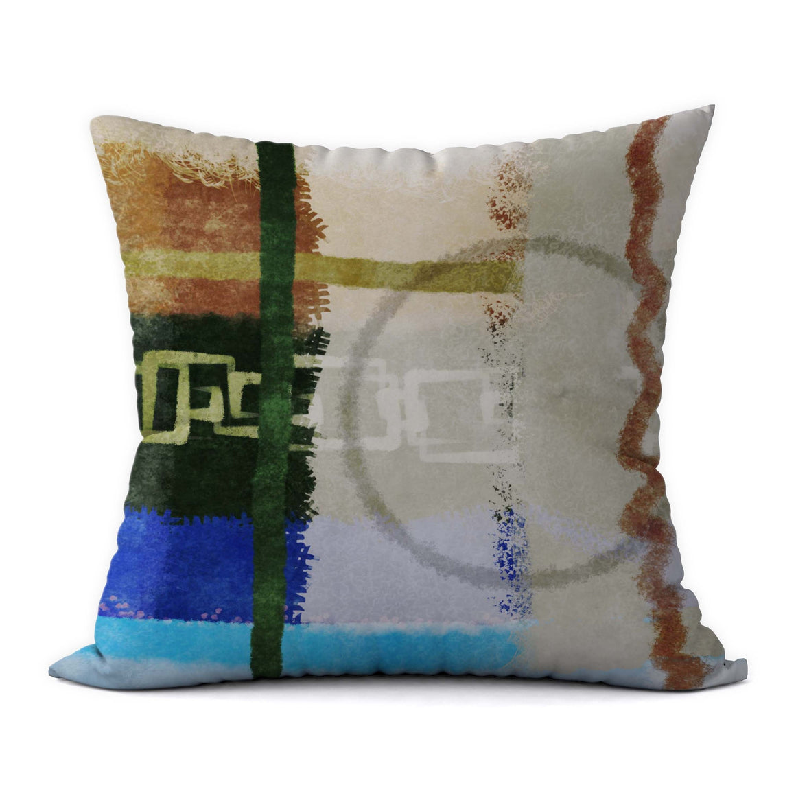 Tropical Blues #433 Decorative Throw Pillow