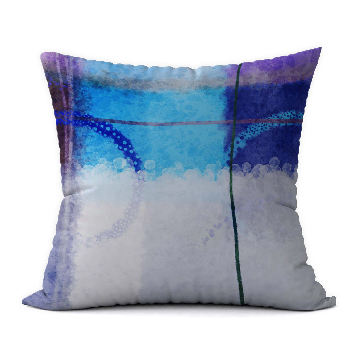 Tropical Blues #442 Decorative Throw Pillow