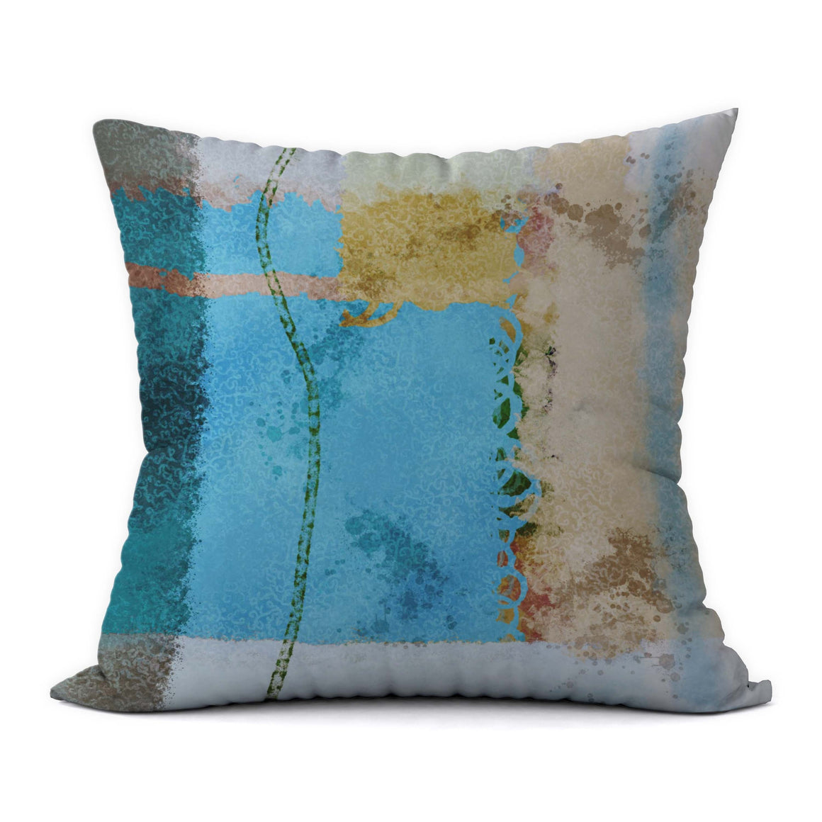 Tropical Blues #443 Decorative Throw Pillow