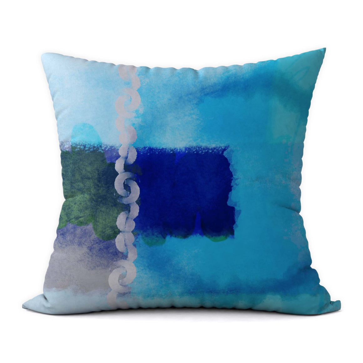 Tropical Blues #451 Decorative Throw Pillow