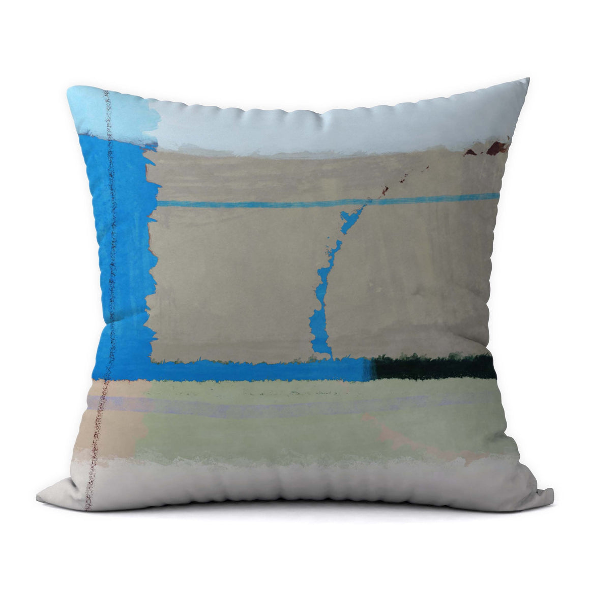 Tropical Blues #479 Decorative Throw Pillow