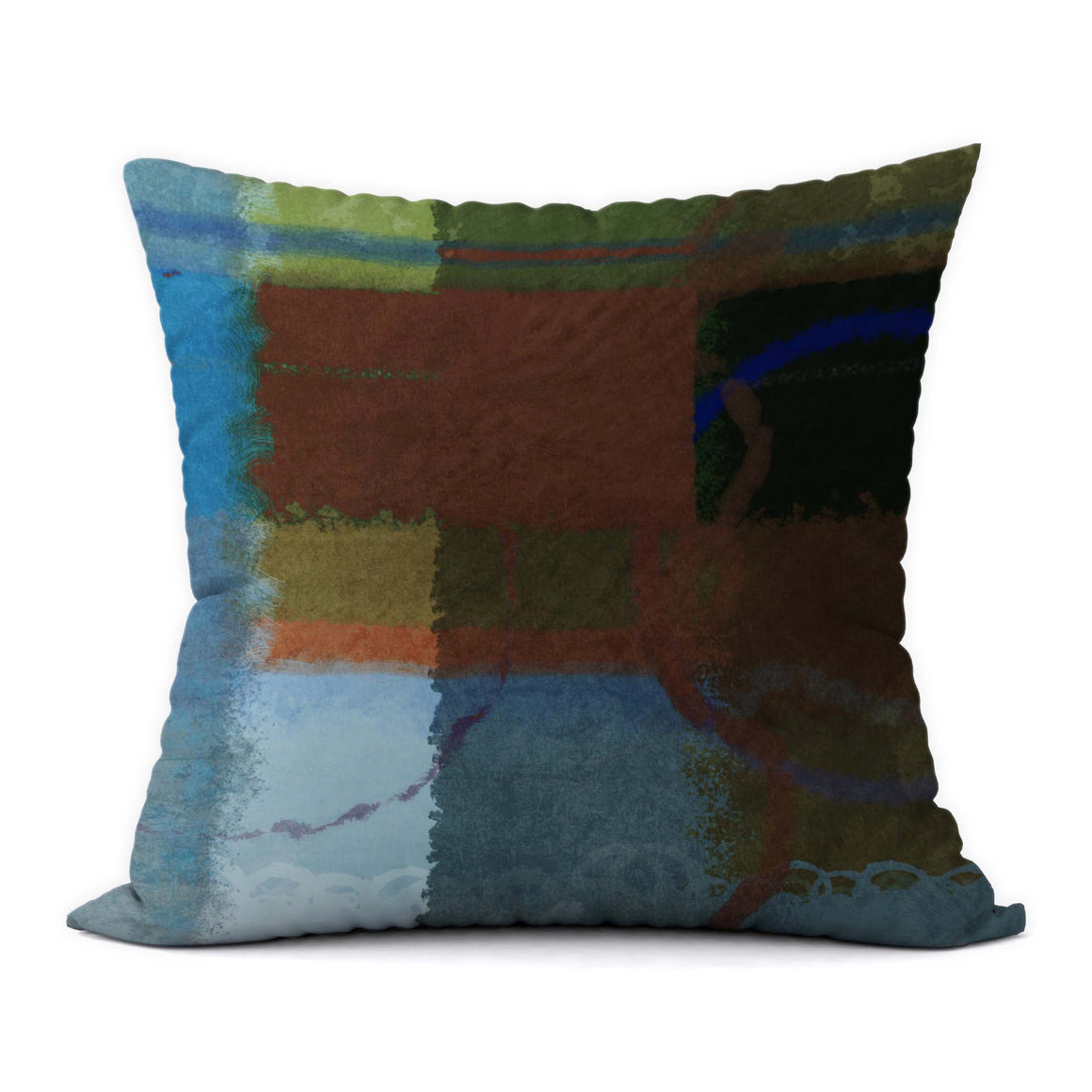 Tropical Blues #482 Decorative Throw Pillow