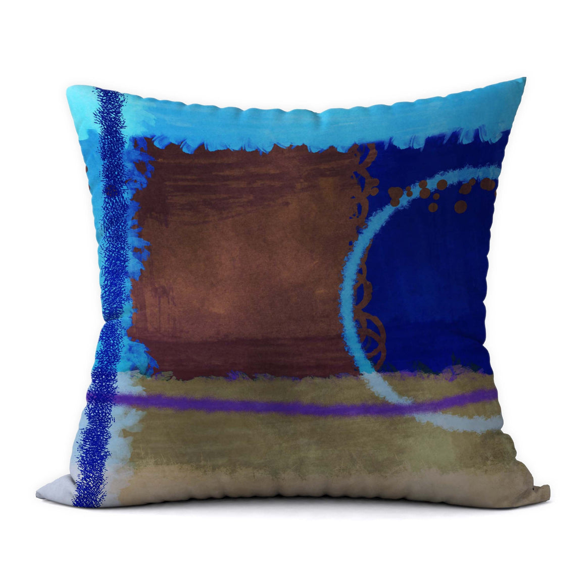 Tropical Blues #484 Decorative Throw Pillow