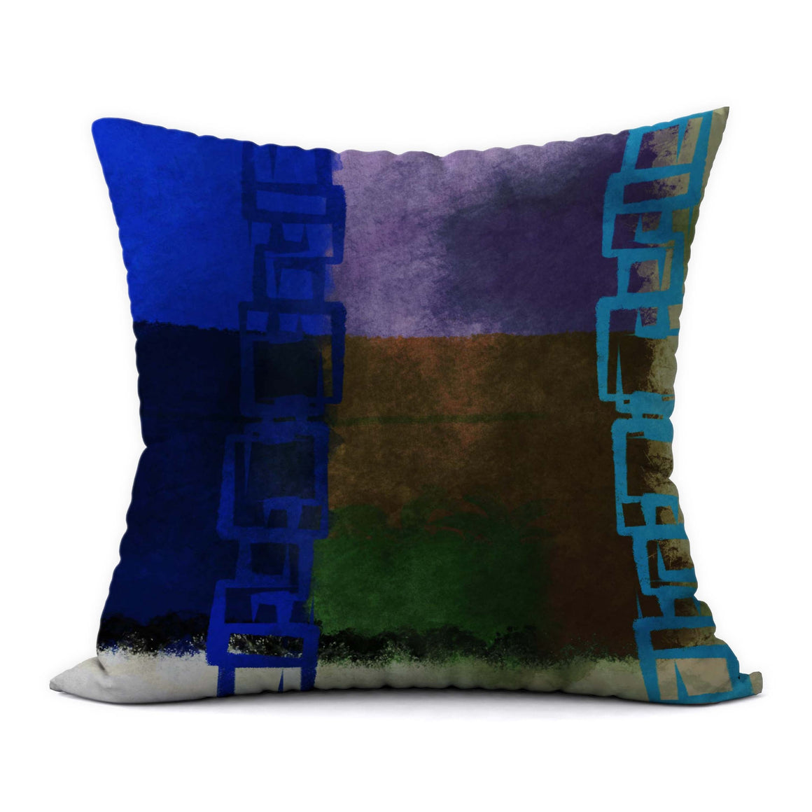 Tropical Blues #496 Decorative Throw Pillow