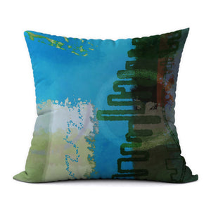 Tropical Blues #500 Decorative Throw Pillow