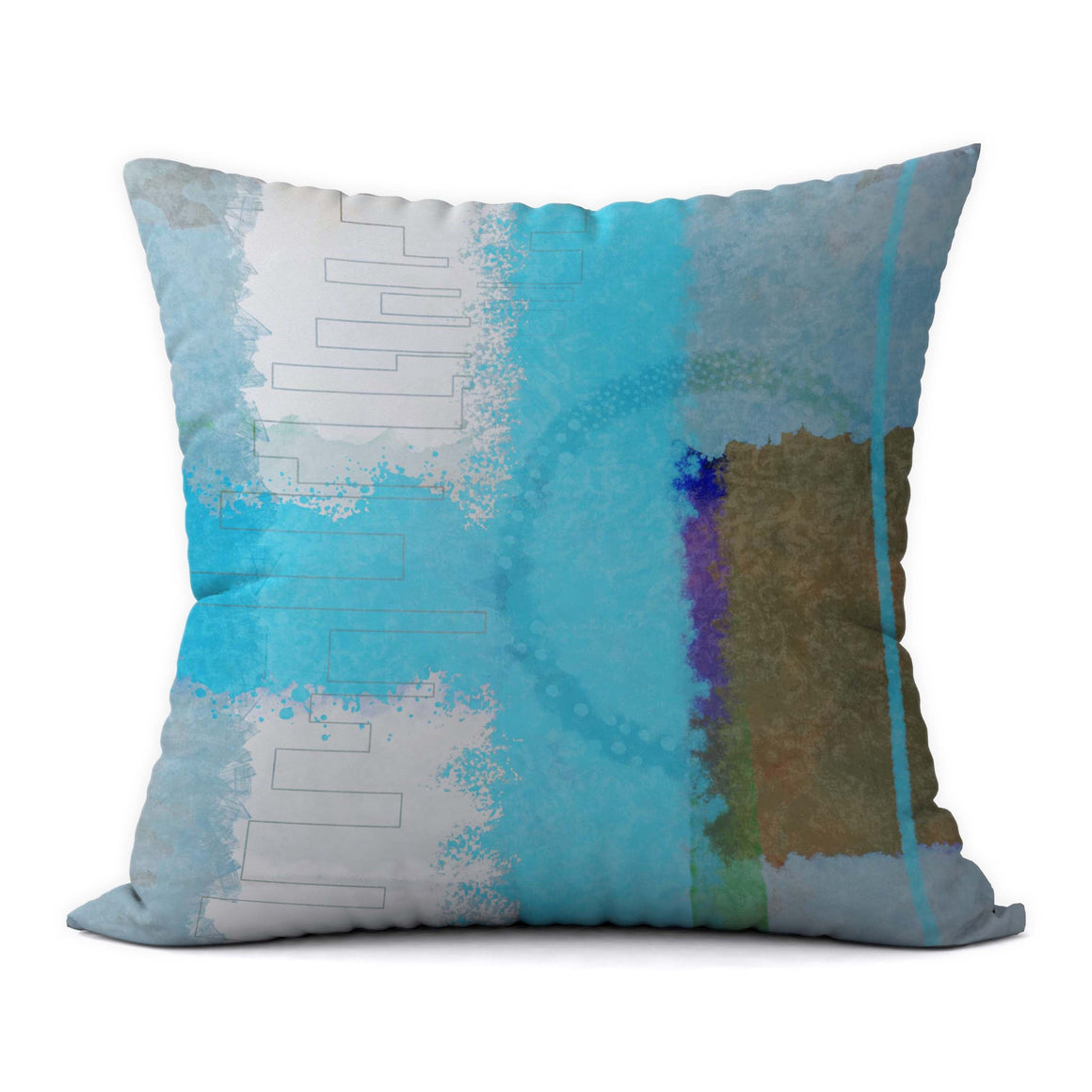 Tropical Blues #50 Decorative Throw Pillow