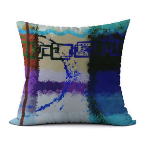 Tropical Blues #537 Decorative Throw Pillow