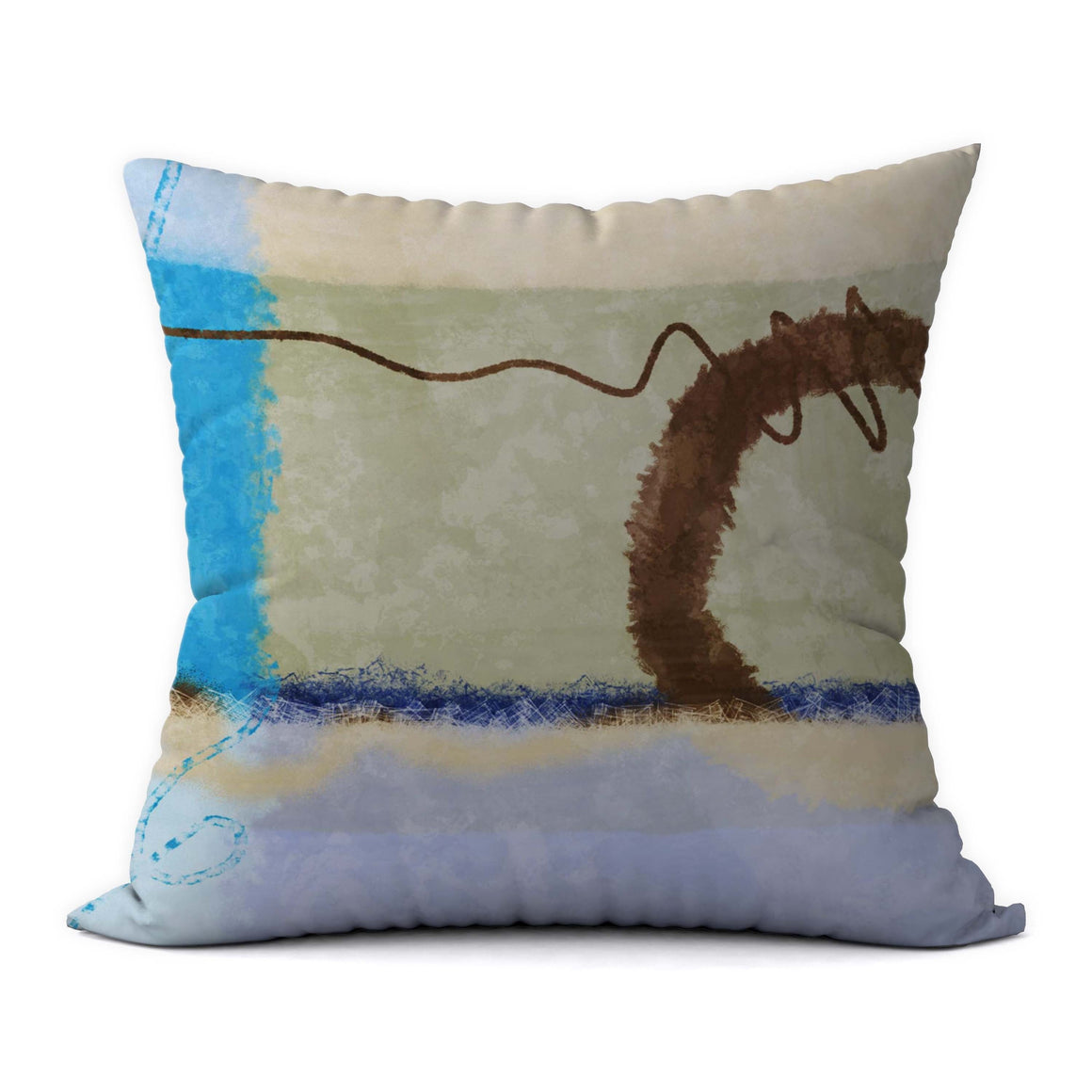 Tropical Blues #539 Decorative Throw Pillow