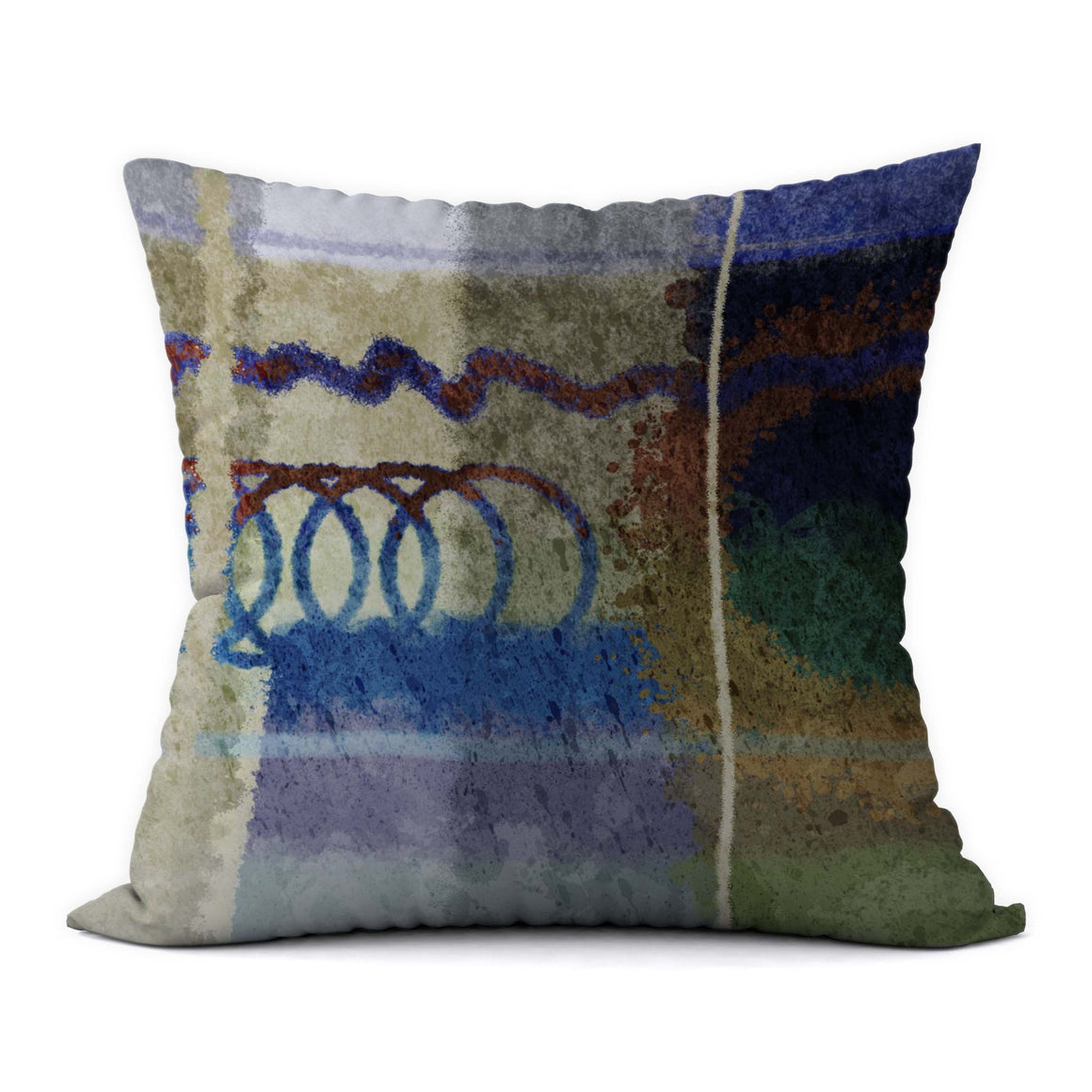 Tropical Blues #542 Decorative Throw Pillow