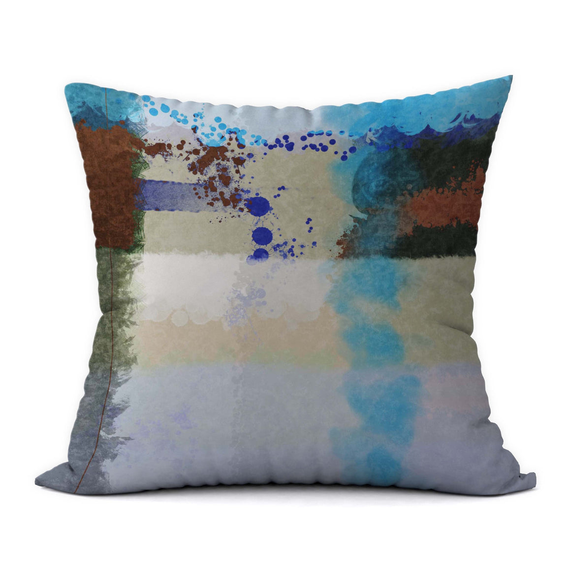 Tropical Blues #557 Decorative Throw Pillow