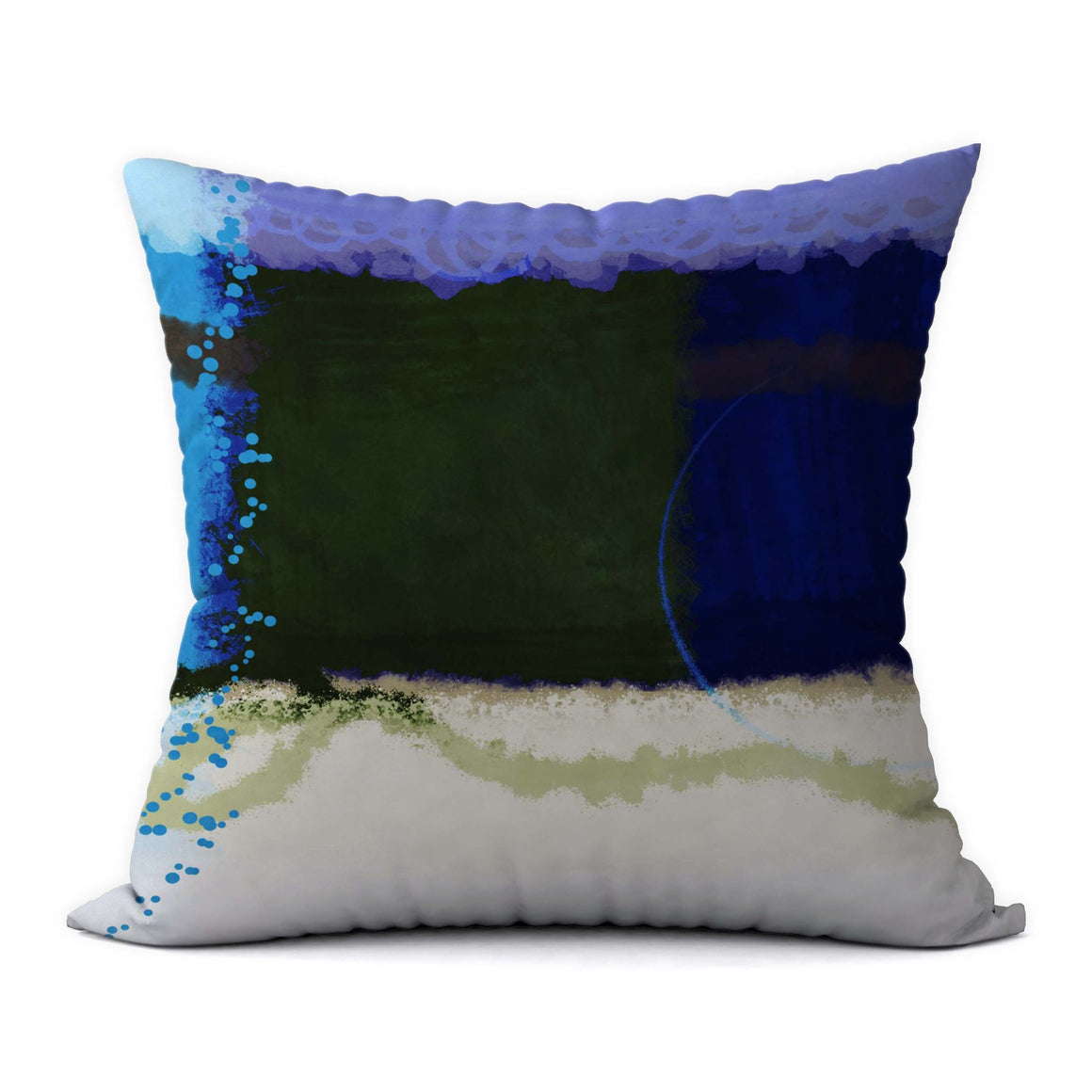 Tropical Blues #569 Decorative Throw Pillow