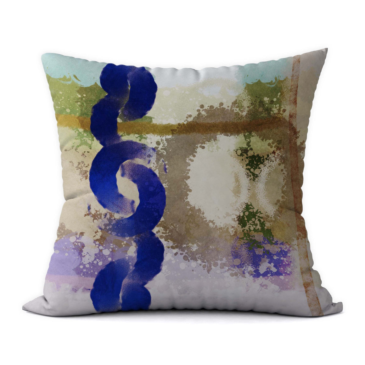 Tropical Blues #598 Decorative Throw Pillow