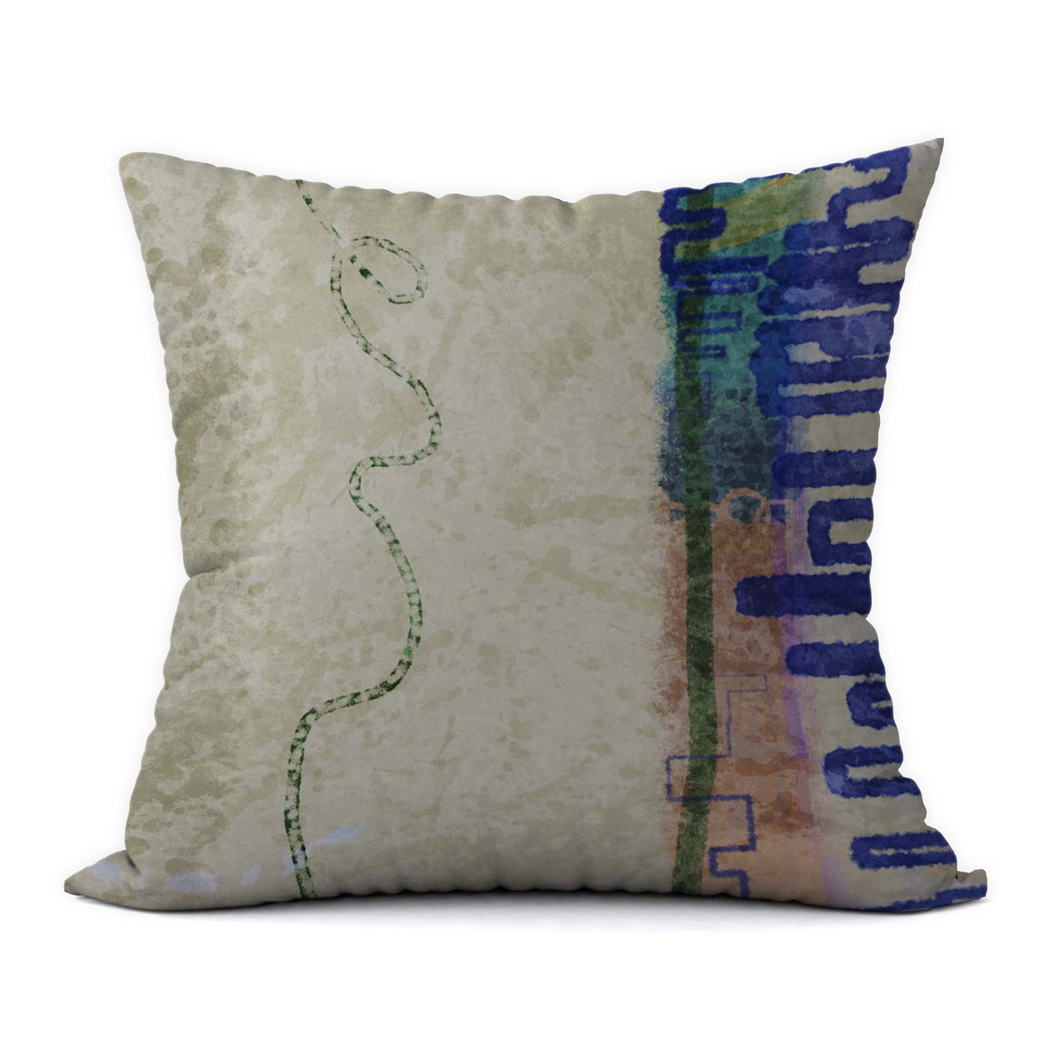 Tropical Blues #5 Decorative Throw Pillow