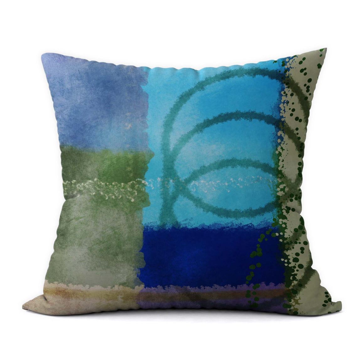 Tropical Blues #66 Decorative Throw Pillow