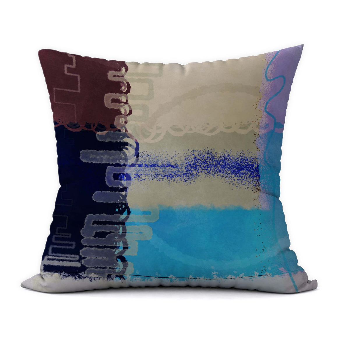 Tropical Blues #681 Decorative Throw Pillow