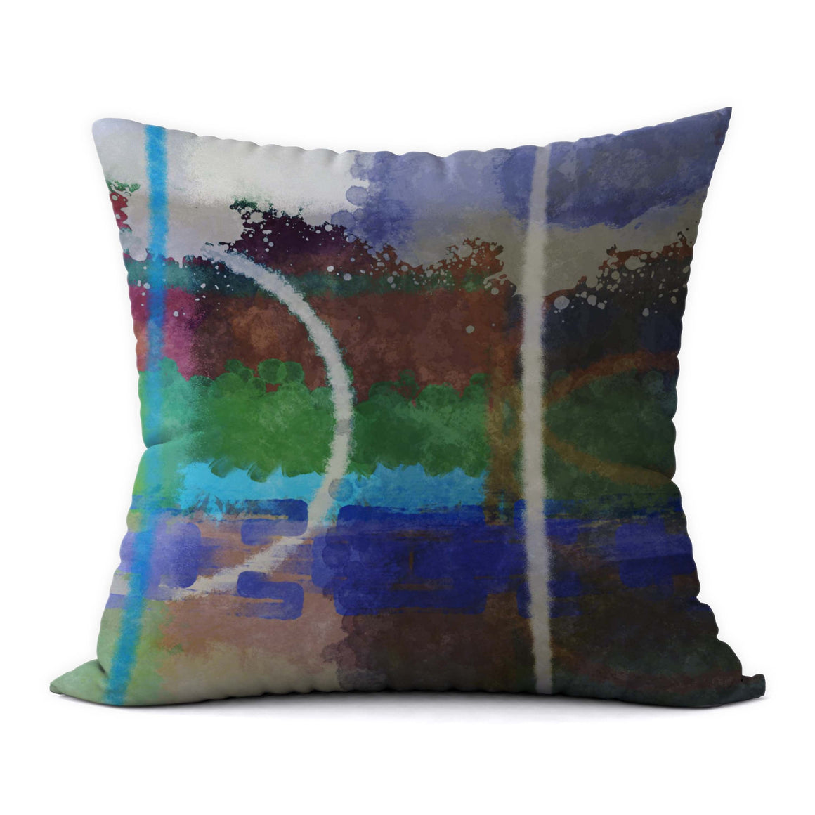 Tropical Blues #682 Decorative Throw Pillow