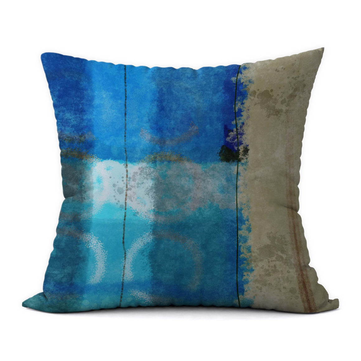 Tropical Blues #685 Decorative Throw Pillow