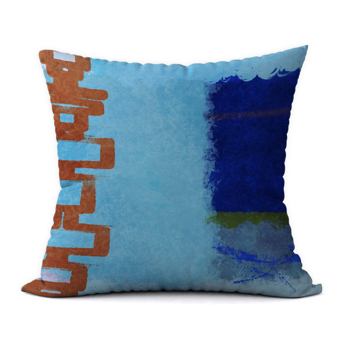 Tropical Blues #689 Decorative Throw Pillow