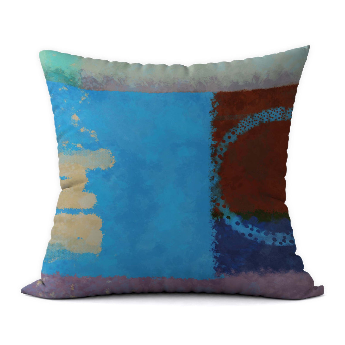 Tropical Blues #694 Decorative Throw Pillow