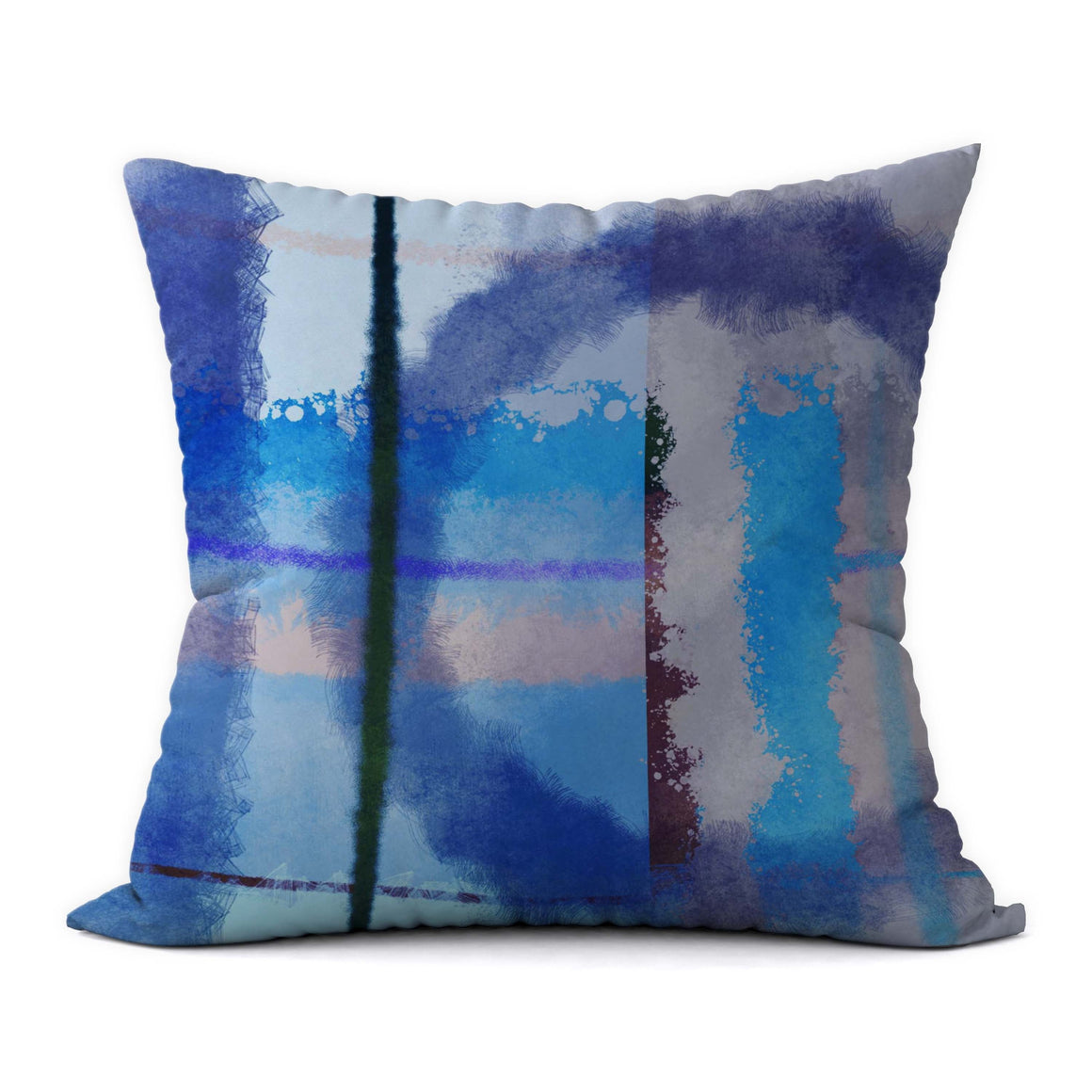 Tropical Blues #700 Decorative Throw Pillow