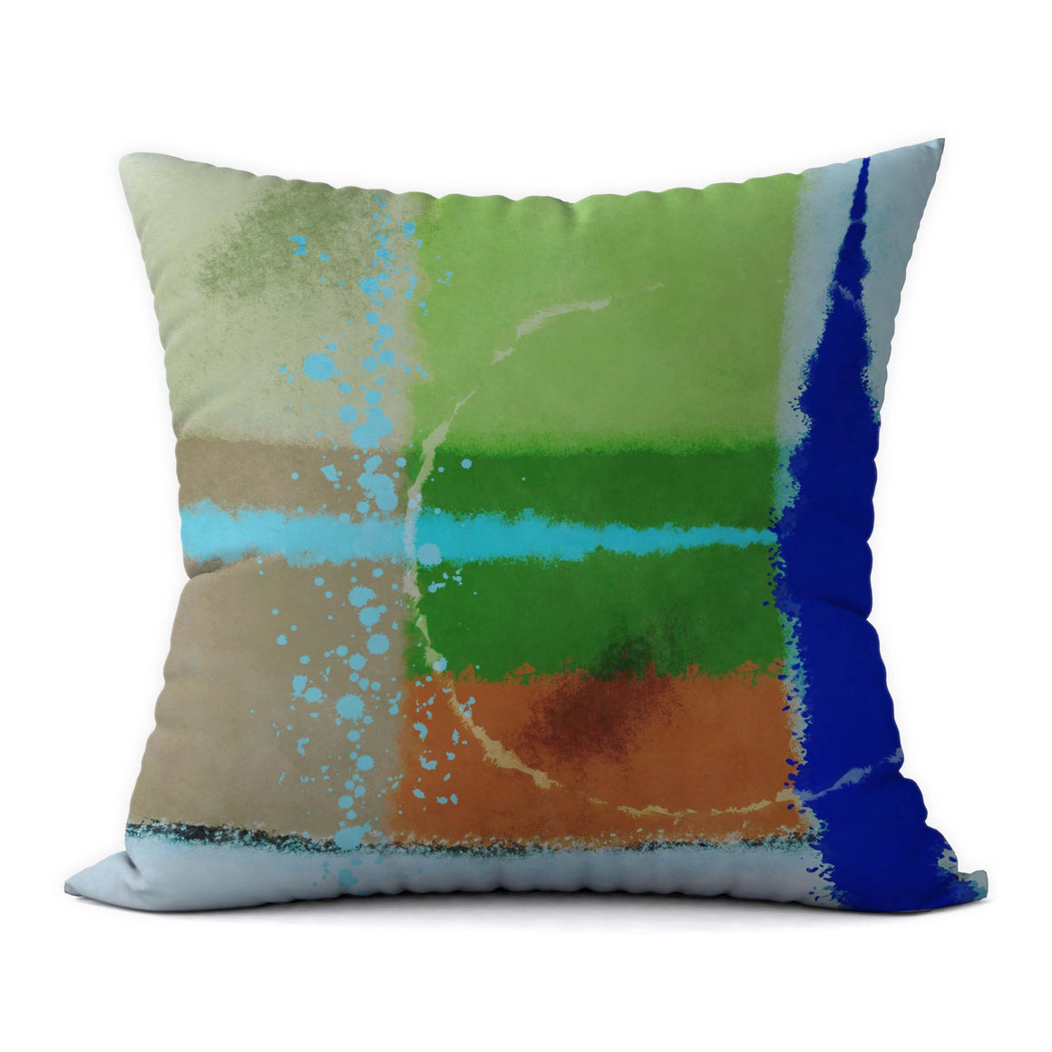 Tropical Blues #706 Decorative Throw Pillow